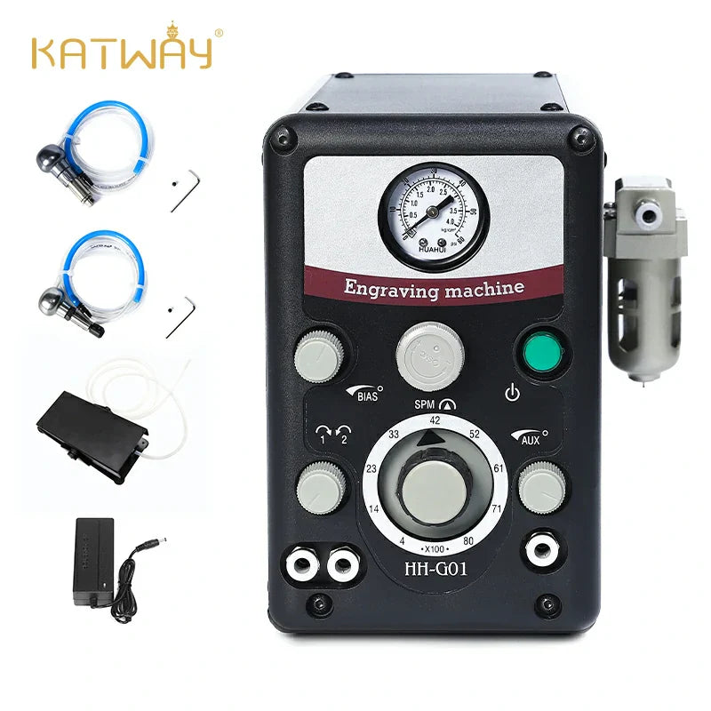 Pneumatic engraving machine