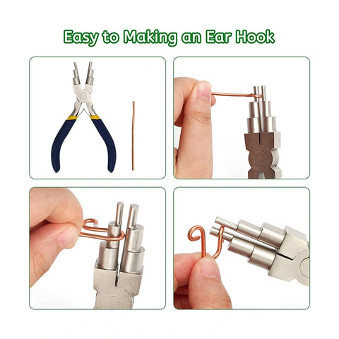 6 In 1 Bail Making Pliers, 6 Step Wire Looping Pliers, HH-JP07