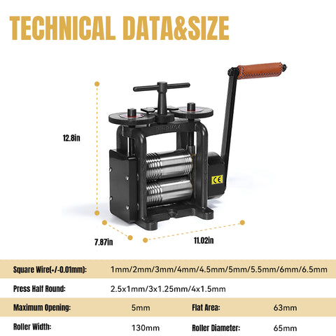 Rolling Mill, 130 mm Rolls-Combination,HH-RM04