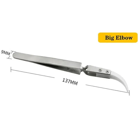 Ceramic Anti-Static Tweezers for Precision Soldering and Electronics Handling,KT-AA19